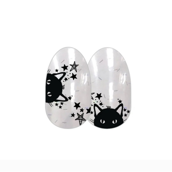 *Retired* Color Street: Nine Lives | Black Cat Halloween Clear Overlay Glitter - Picture 15 of 16